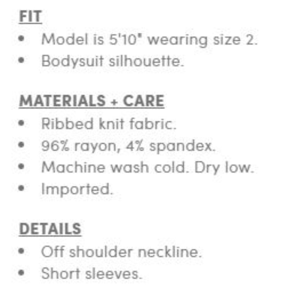 NWT Torrid 5X Deep Black Everyday Ribbed Knit Off The Shoulder Neckline Bodysuit - Picture 6 of 8